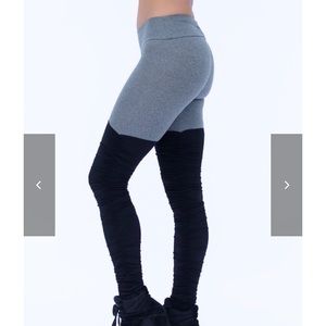 Mia Brazilia Black & Grey Thigh-High Legging Pant